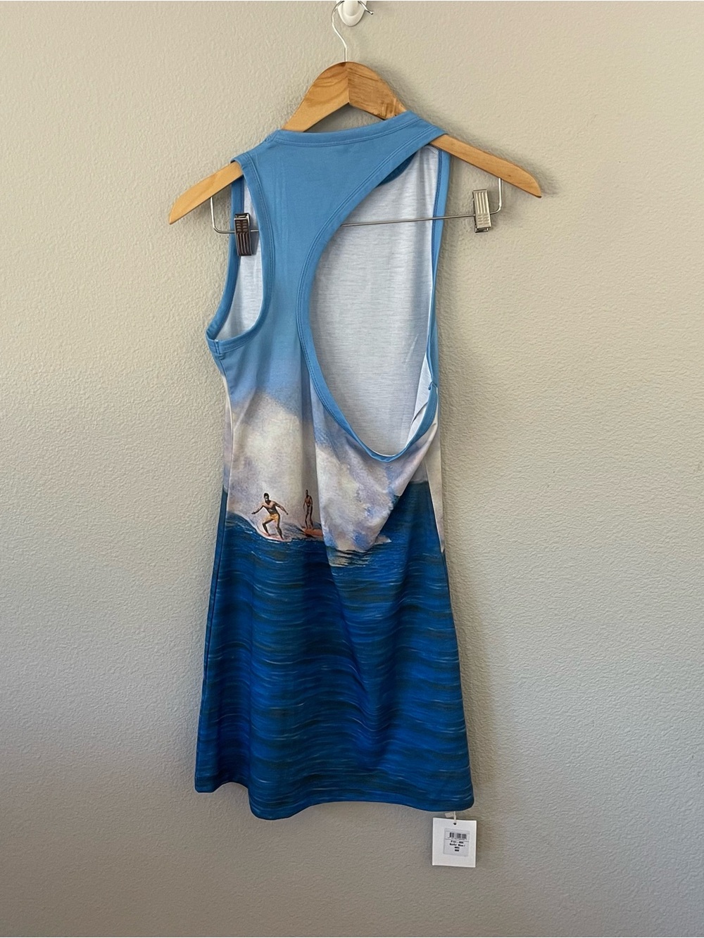 Mirae Surfin' Dress in Bleu sleeveless mini tank-dress size M NWT - Picture 5 of 12